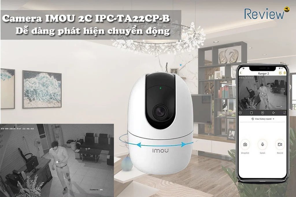 Phát hiện chuyển động vật thể chính xác qua camera Imou