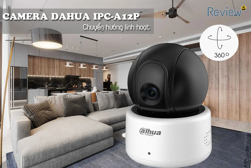 Camera IP Wifi DH-IPC-A12P 720P chuyển động xoay linh hoạt