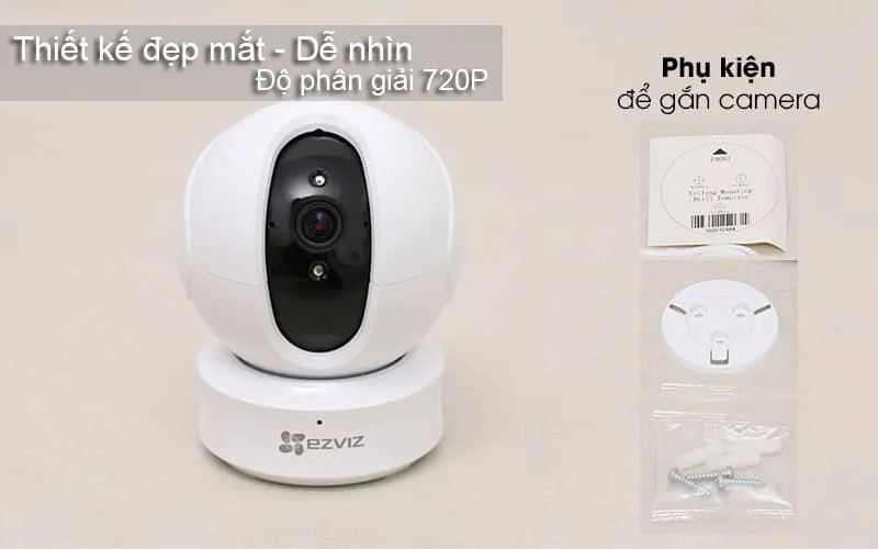 Ezviz C6CN CS-CV246 cho độ phân giải 720P, hình ảnh rõ nét