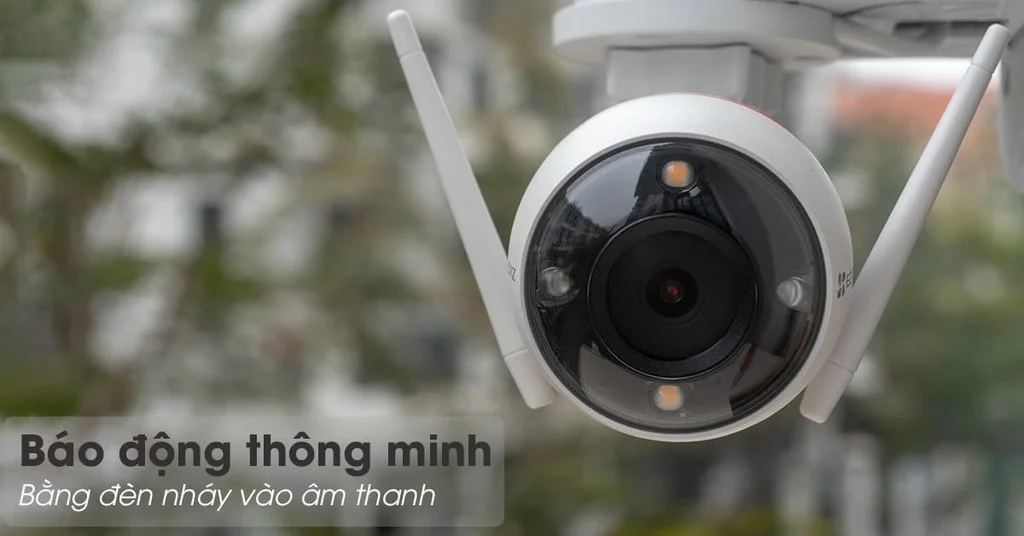Báo động bằng còi và đèn Spotlight