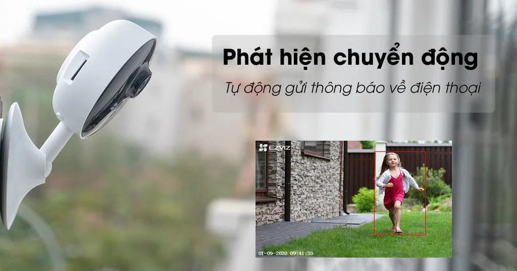 Camera Ezviz C1C-B phát hiện chuyển động
