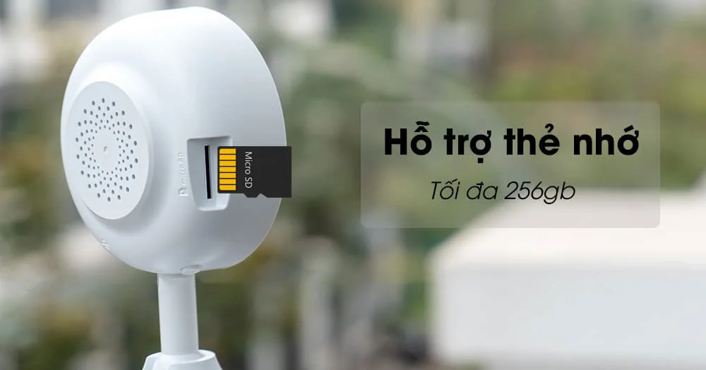 Camera Ezviz C1C B wifi hỗ trợ bộ nhớ dung lượng cao