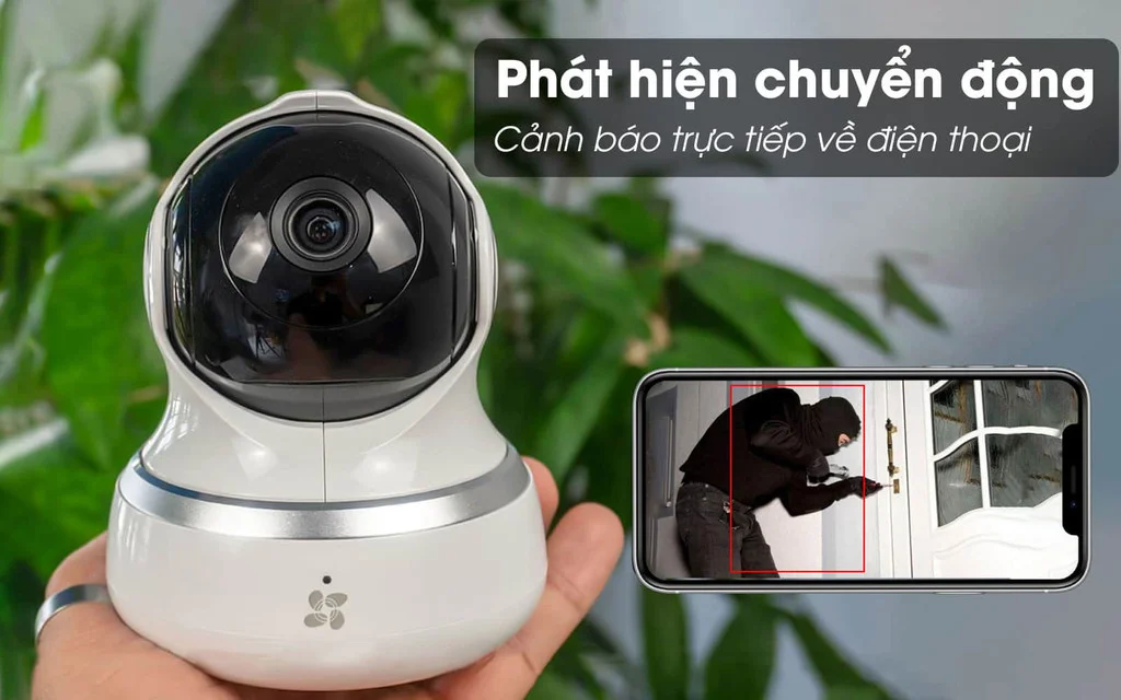 Ezviz C6B CV 240 cảnh báo gửi có chuyển động lạ