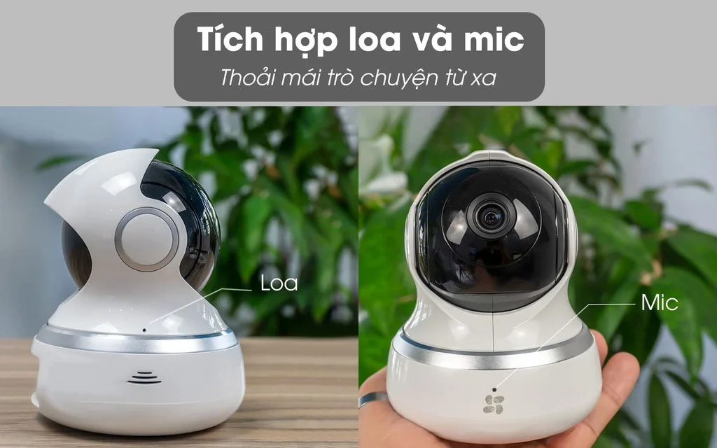 Tính năng đàm thoại 2 chiều trên Ezviz C6B CS CV240