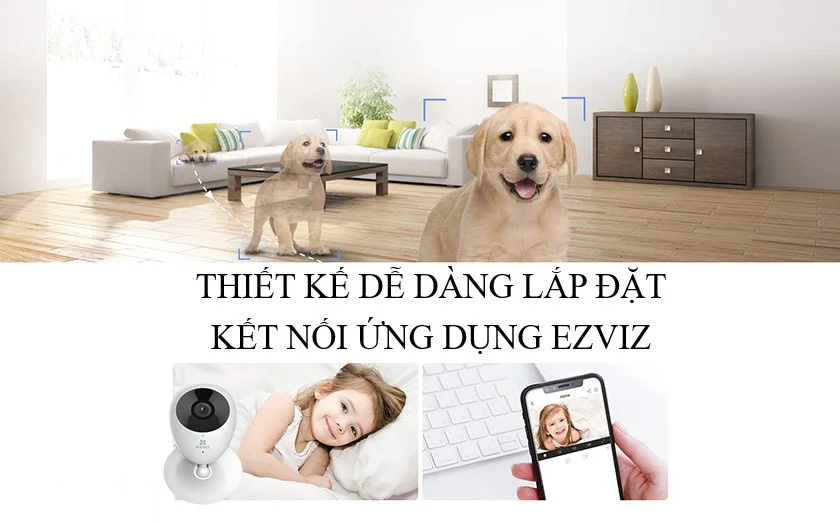 Camera IP WiFi Ezviz đàm thoại 2 chiều