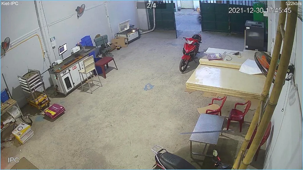 Hình ảnh từ camera Kbvision ghi lại