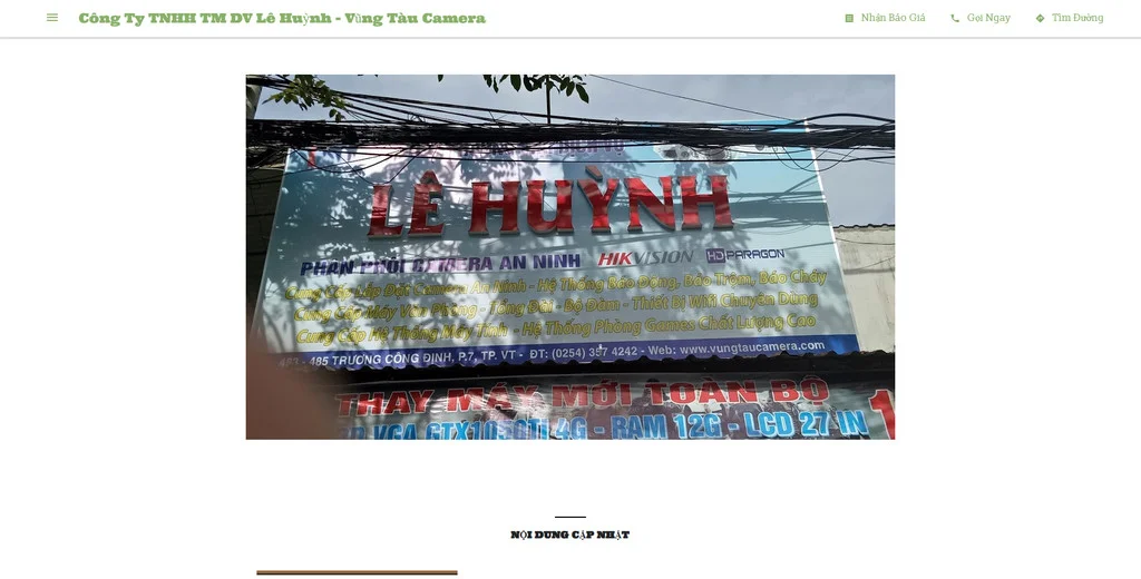 CÔNG TY LẮP ĐẶT CAMERA LÊ HUỲNH